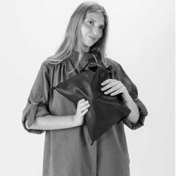 Biba Hooper Modular Shopping Bag in Leather HOP1L Dark Brown