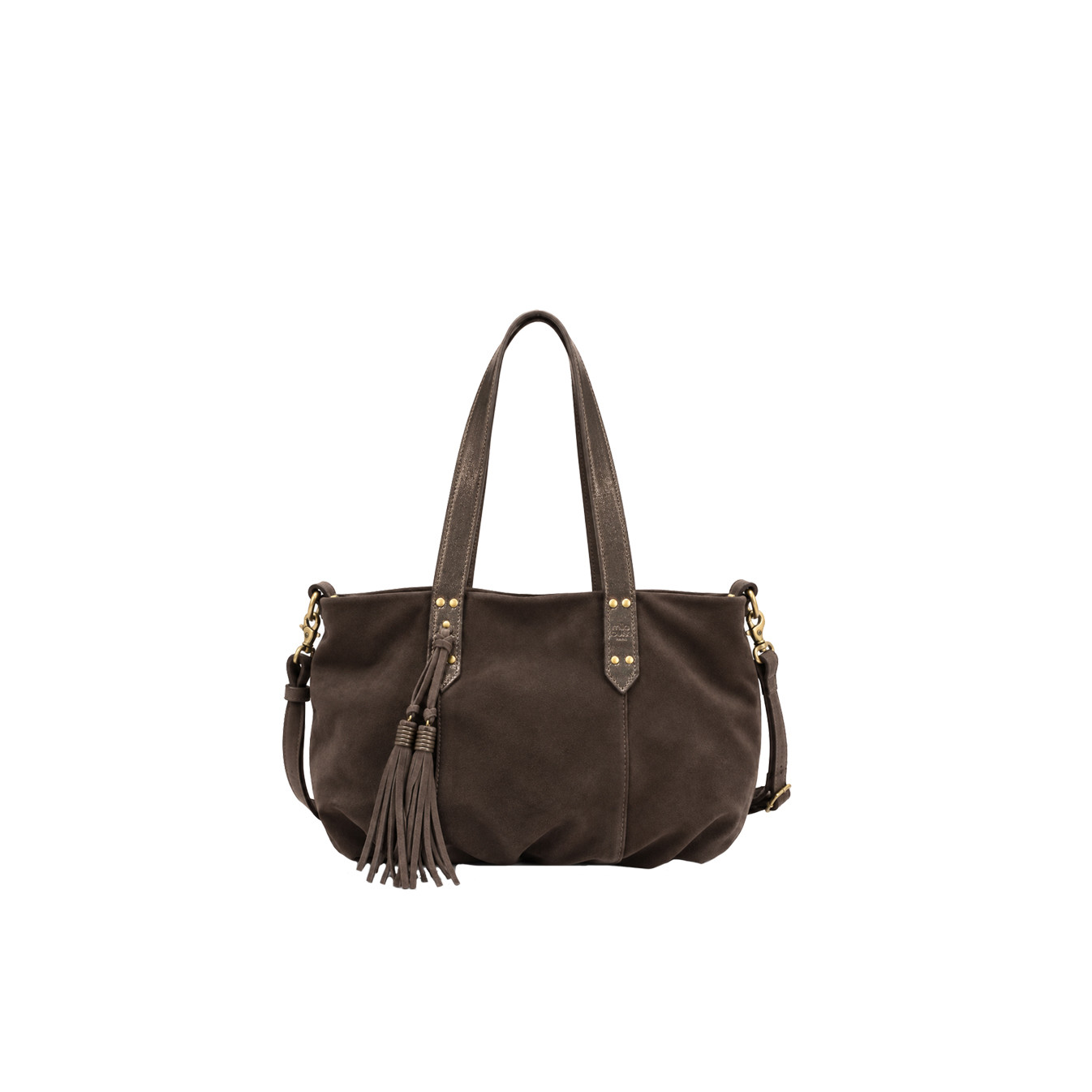 Mila Louise Nicole XS VX Petit Sac Shopping Côté Brillant Gris Dark