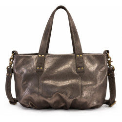 Mila Louise Nicole XS VX Petit Sac Shopping Côté Brillant Gris Dark dos