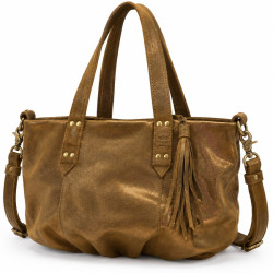 Mila Louise Nicole XS VX Small Shopping Bag Shiny Side Ochre Dark