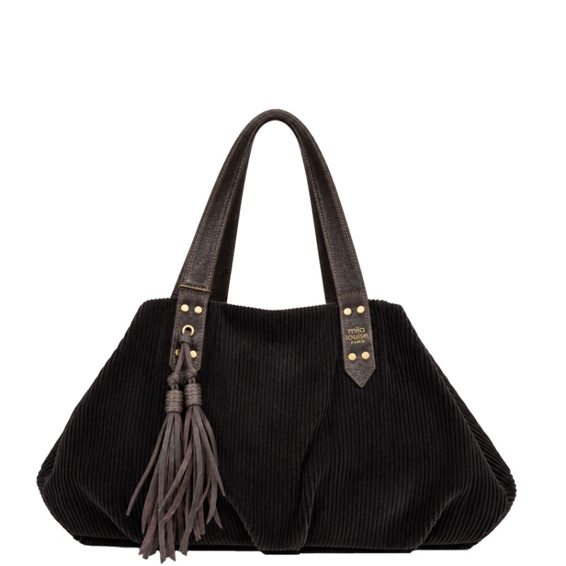 Mila Louise Nicolette VFR2 Ribbed Brown Dark Bag
