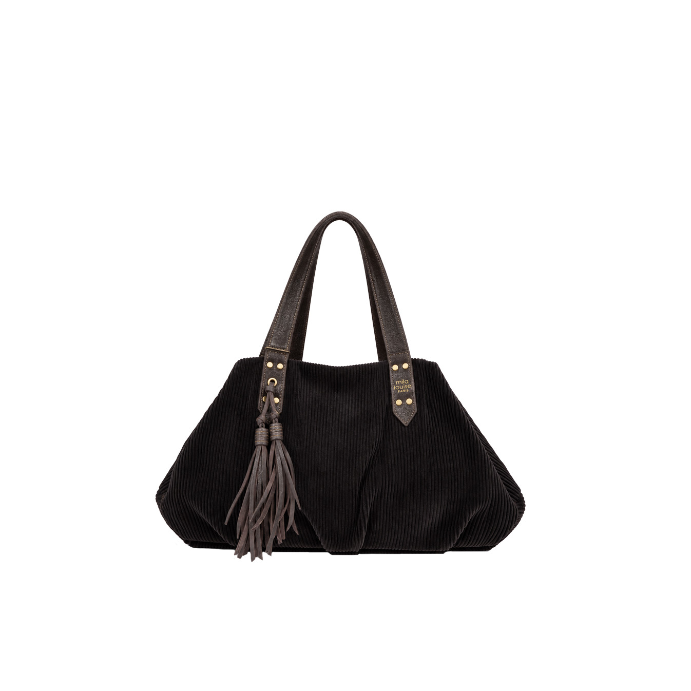 Mila Louise Nicolette VFR2 Ribbed Brown Dark Bag