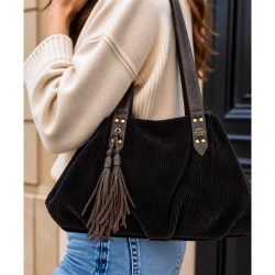 Mila Louise Nicolette VFR2 Ribbed Brown Dark Bag