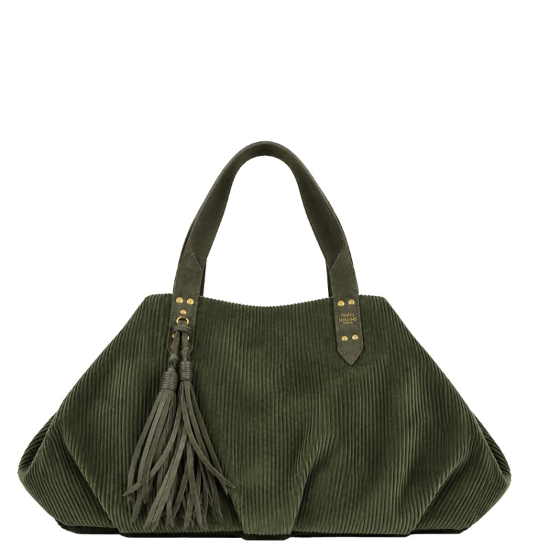 Mila Louise Nicolette VFR2 Ribbed Kaki Dark Bag