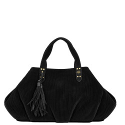 Mila Louise Nicolette VFR2 Ribbed Black Bag