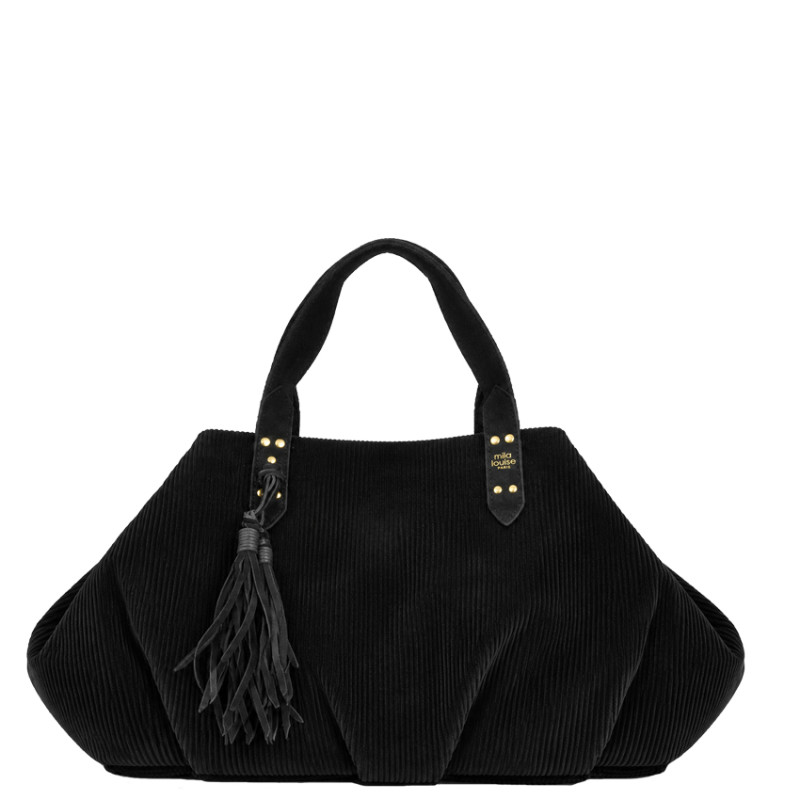 Mila Louise Nicolette VFR2 Sac Côtelé Noir