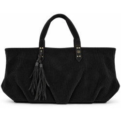 Mila Louise Nicolette VFR2 Ribbed Black Bag