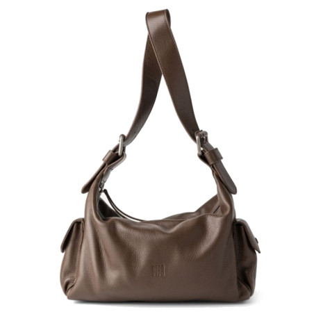 Biba Imlay Hobo Leather Bag IAY1L Dark Brown