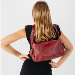 Biba Imlay Hobo Leather Bag IAY1L Red