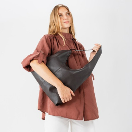 Biba Jackpot Sac Hobo JAP1L Marron Os porté main