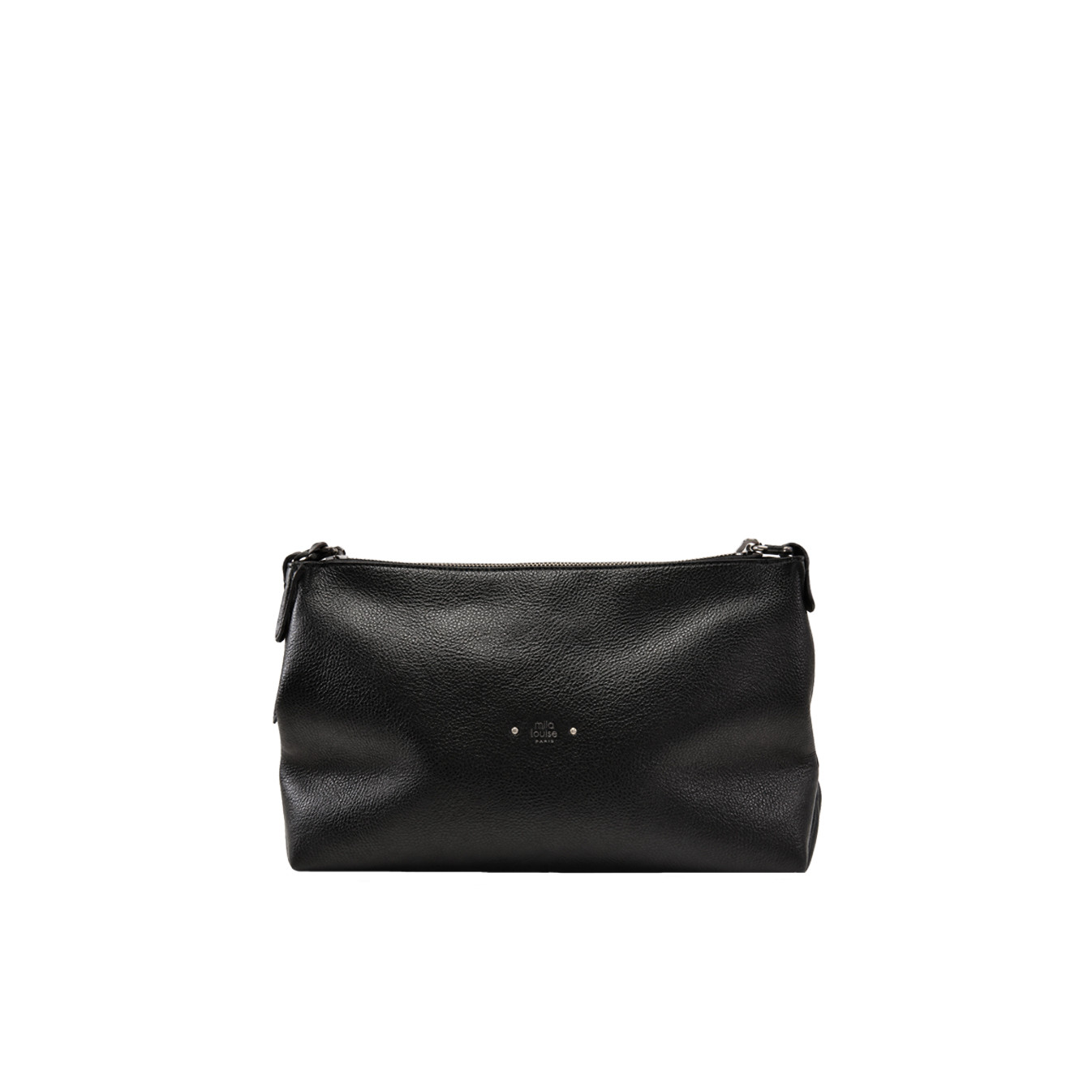 Mila Louise Noeli CC Besace En Cuir Grainé Noir