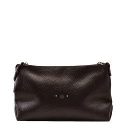 Mila Louise Noeli CC Besace En Cuir Grainé Brun