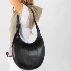 Biba Ludlow Shoulder Bag in Leather LUW1L Anthracite