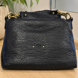 Mila Louise Noeli XS E1 Petit Sac Besace En Cuir Grainé Noir