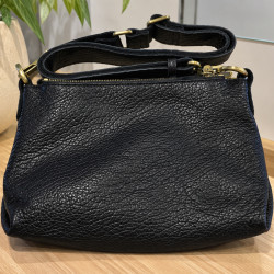 Mila Louise Noeli XS E1 Petit Sac Besace En Cuir Grainé Noir