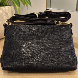 Mila Louise Noeli XS E1 Petit Sac Besace En Cuir Grainé Brun dos