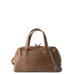 Biba Meredith Bowling Bag and Shoulder Bag in Leather MED1L Light B...