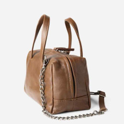 Biba Meredith Bowling Bag and Shoulder Bag in Leather MED1L Light B...