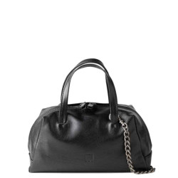 Biba Meredith Bowling Bag and Shoulder Bag in Leather MED1L Black