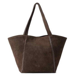 Biba Narrows Leather Shopper Bag NAW1L Dark Brown