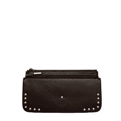 Mila Louise Odie L CC CL Wallet in Cowhide Brown Leather