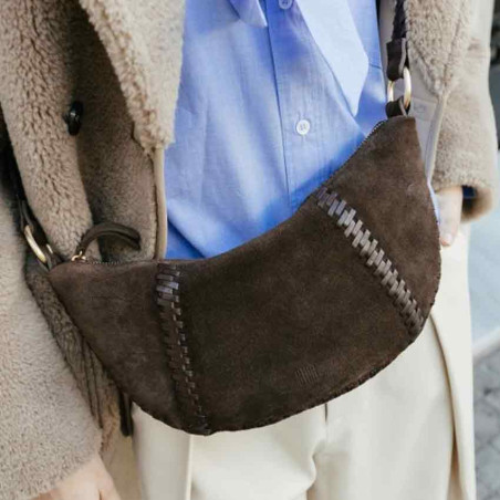Biba Narrows Trotter Bag in Dark Brown Leather NAW3L