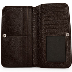 Mila Louise Odie L CC CL Wallet in Cowhide Brown Leather