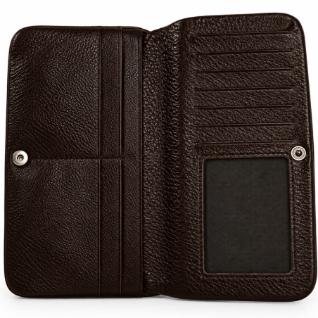 Mila Louise Odie L CC CL Wallet in Cowhide Brown Leather