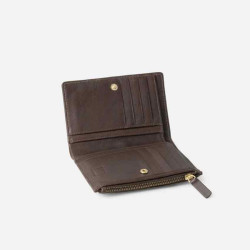 Biba Narrows Leather Wallet NAW4L Dark Brown