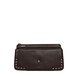 Mila Louise Odie L CC CL Wallet in Red Cowhide Leather