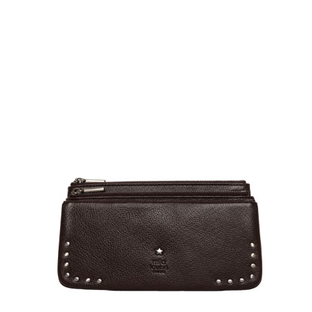 Mila Louise Odie L CC CL Wallet in Red Cowhide Leather