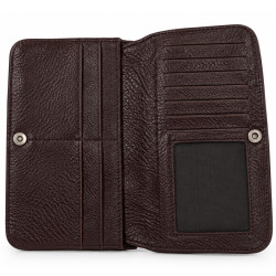 Mila Louise Odie L CC CL Wallet in Red Cowhide Leather