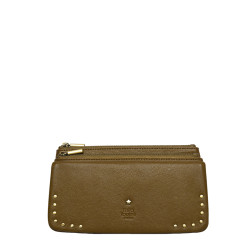 Mila Louise Odie L CC CL Wallet in Saddle Leather Ochre