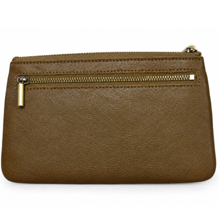 Mila Louise Odie L CC CL Wallet in Saddle Leather Ochre