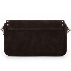 Mila Louise Odile VC Crossbody Leather Bag & Stud Details Brun Dark