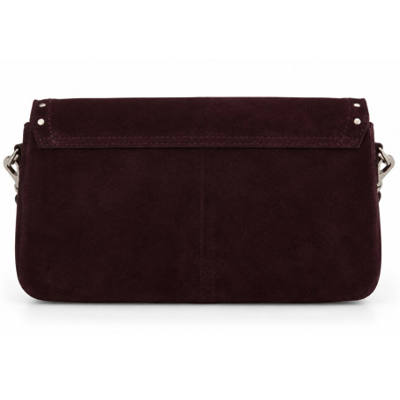 Mila Louise Odile VC Sac Porté Travers En Cuir & Détails Cloutés Rouge
