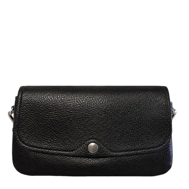 Mila Louise Odile CC Sac Porté Travers En Cuir Grainé Noir