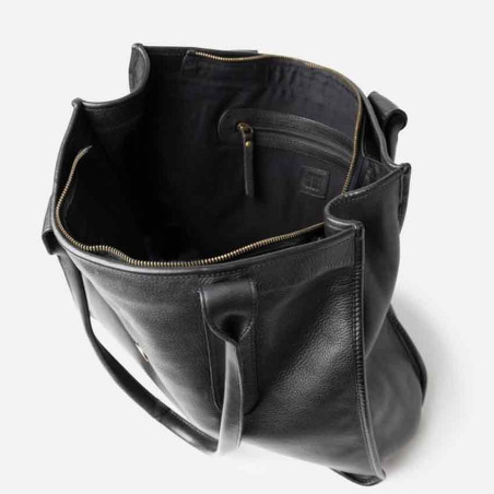 Biba Rushville Sac Cabas Tote Cuir RUE1L Negro ouvert