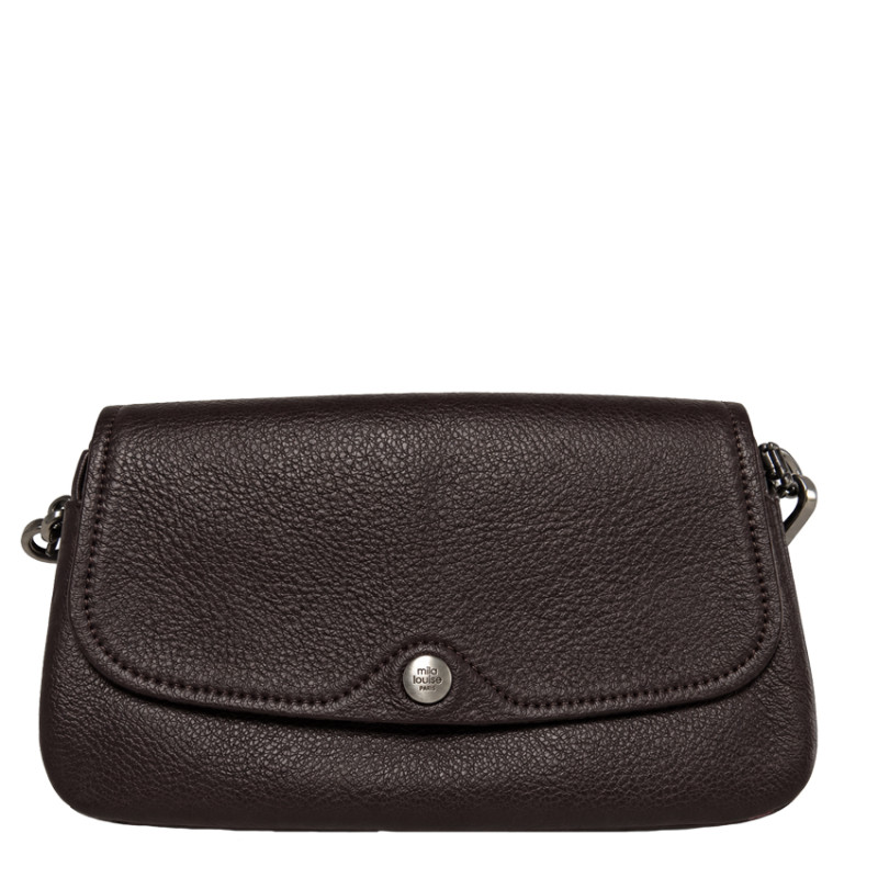 Mila Louise Odile CC Crossbody Bag in Grained Red Leather