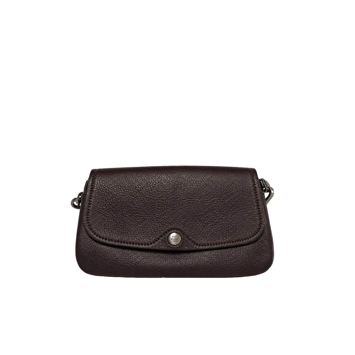 Mila Louise Odile CC Crossbody Bag in Grained Red Leather