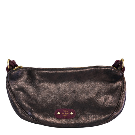 Mila Louise Ove GR Large Banana Bag Shiny Red Dark