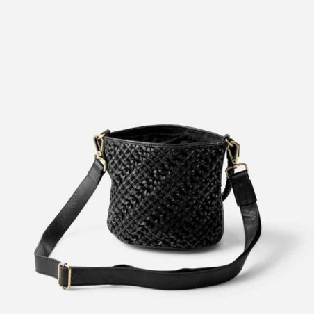 Biba Selma Sac Seau En Cuir Tressé SEM1L Negro dos