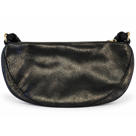 Mila Louise Ove GR Large Banana Bag Shiny Khaki Dark
