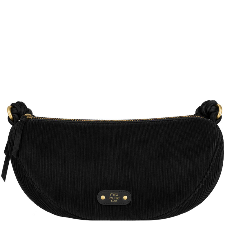 Mila Louise Ove VFR 2 Large Banana Bag Corduroy Black