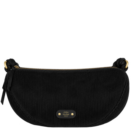 Mila Louise Ove VFR 2 Large Banana Bag Corduroy Black