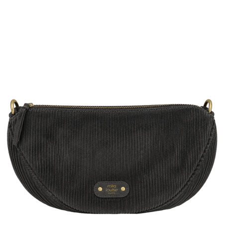 Mila Louise Ove VFR 2 Large Banana Bag Corduroy Grey Dark