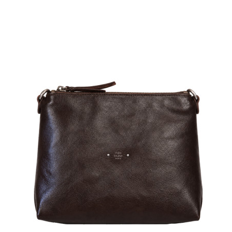 Mila Louise Noeli XS E1 Small Grained Red Leather Shoulder Bag