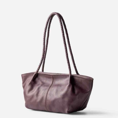 Biba Somerville Petit Cabas Baguette Cuir SOR2L Burdeos profil
