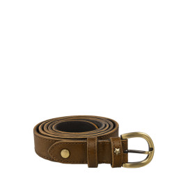 Mila Louise Pallas CC Belt in Ochre Leather