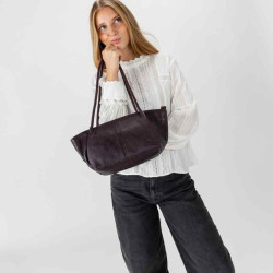 Biba Somerville Petit Cabas Baguette Cuir SOR2L Marron Oscuro